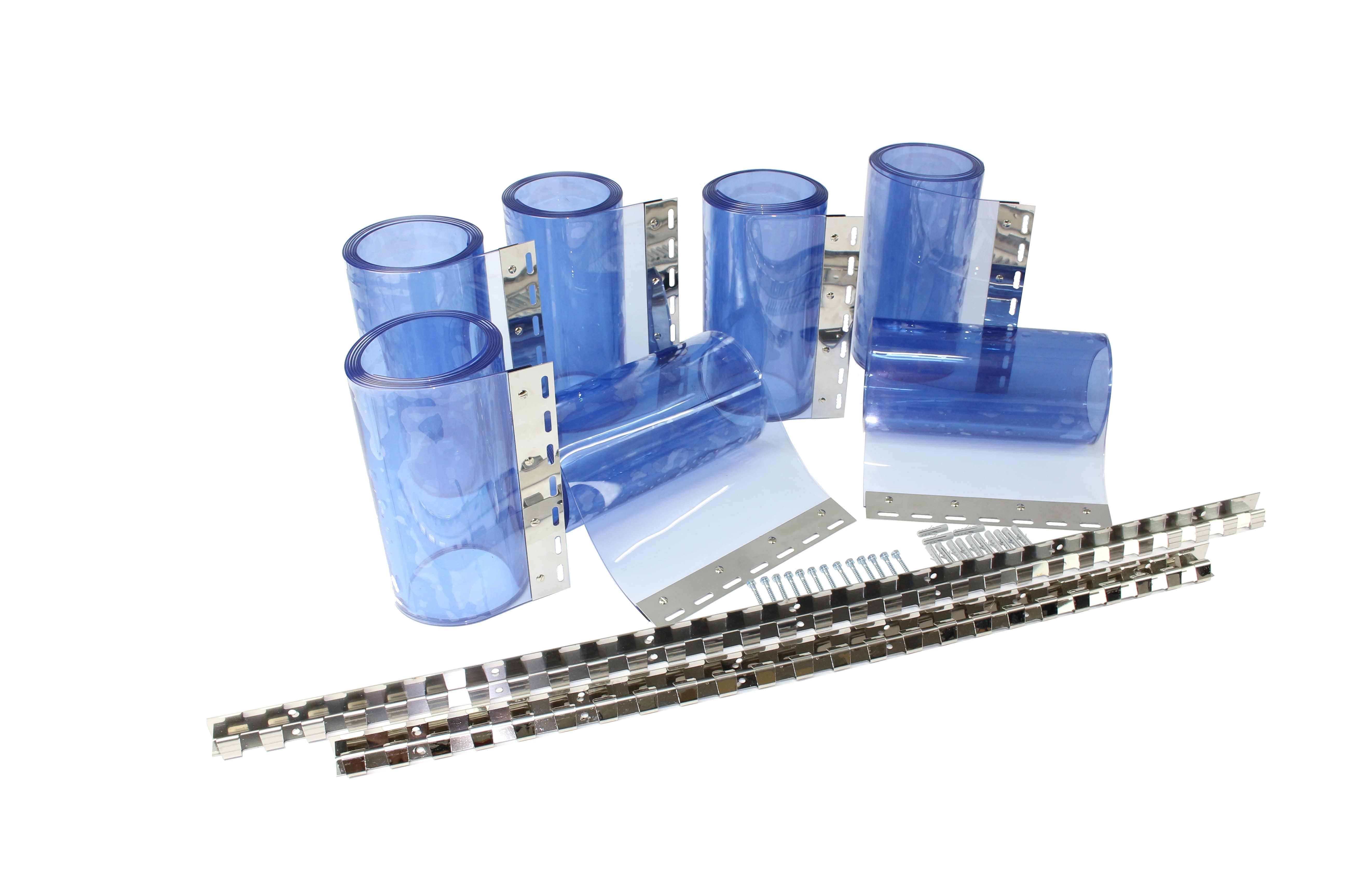 PVC Vorhang 300 x 3 mm PVC Streifenvorhang transparent vormontiert